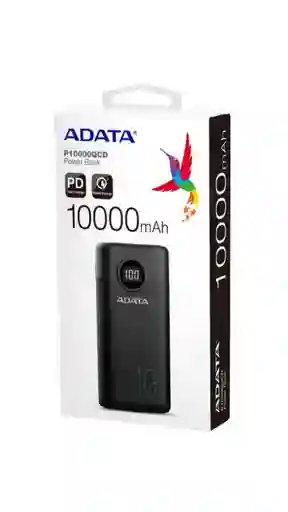 Power Bank P10000qcd Adata 10000 Mah – Carga Rápida Y Eficiente