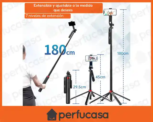 Q185 Smart Ai Cardán Selfie Stick 1,8 M Soporte De Trípode Cardán De Mano Integrado Soporte De Transmisión En Vivo Antivibración