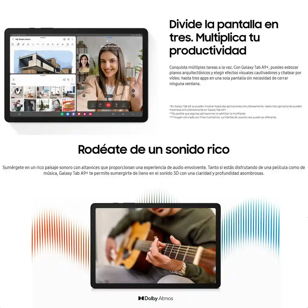 Tablet Samsung Galaxy Tab A9+ 128gb /8gb 11.0'', Graphite