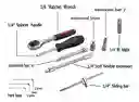Kit De Copas Por 46 Piezas Mecanica Basica Ratchet 1/4