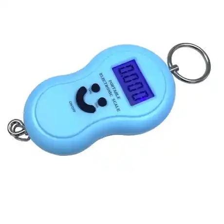 Balanza De Mano Digital Lcd 40 Kg Bascula Profesional Maletas Negro