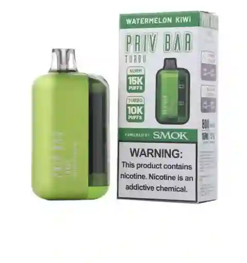 Vape Priv Bar Turbo 15.000 Puffs - Watermelon Kiwi