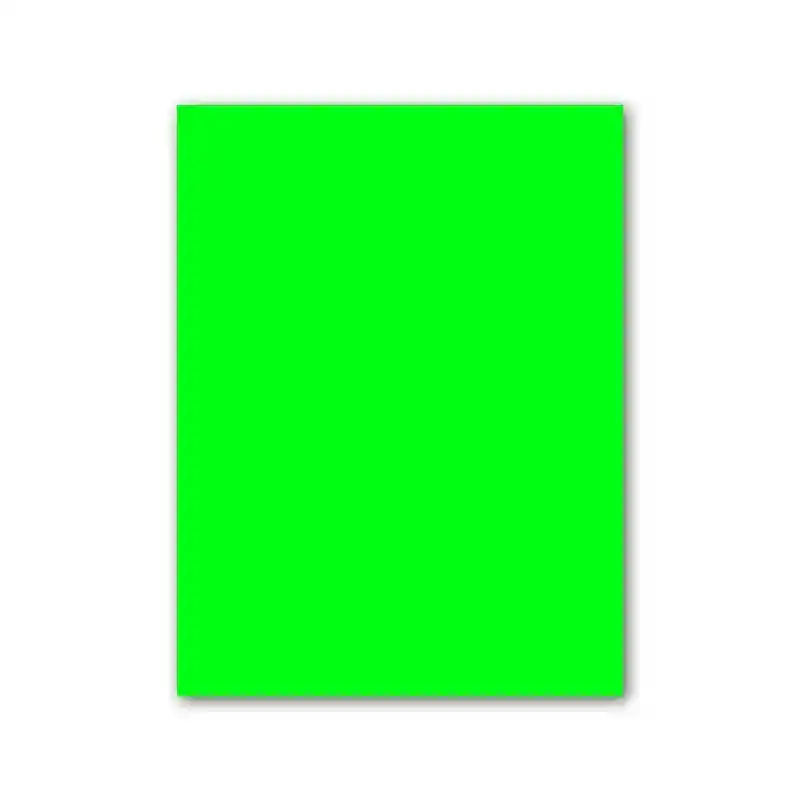 Cartulina Calipso Fluoresente Verde 1/8 X3 Und