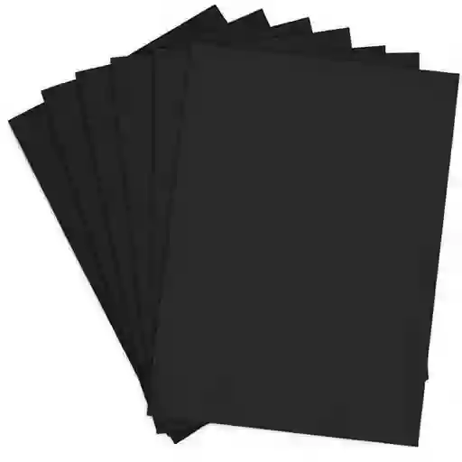 Cartulina Negra 1/8 X3 Und