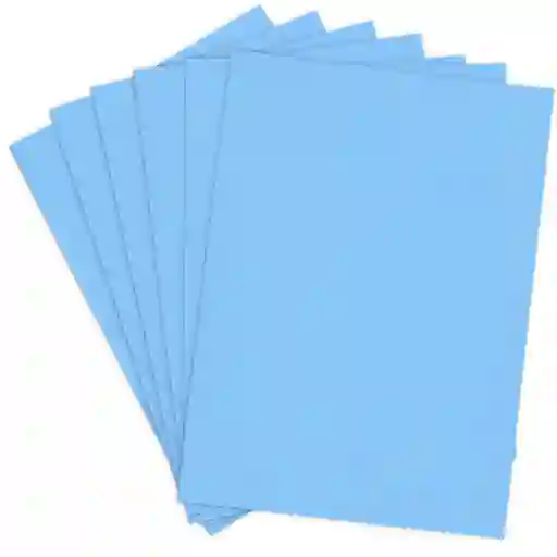 Cartulina Azul 1/8 X3 Und