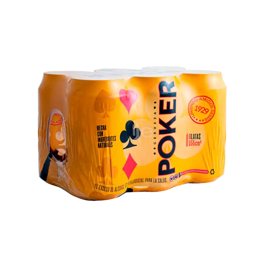 Combo Club Nectar Verde 750ml + Cerveza Poker Six Pack