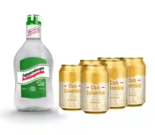 Antioqueño Verde 375 Ml + 6 Pack Club Colombia