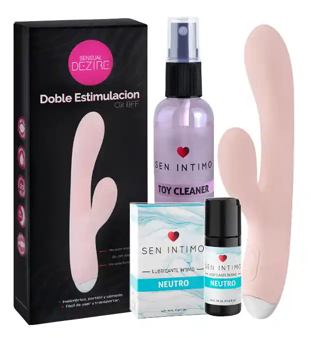 Vibrador Doble Estimulación Clit Bbf Y Sus Acompañaste De Erotic Secrets