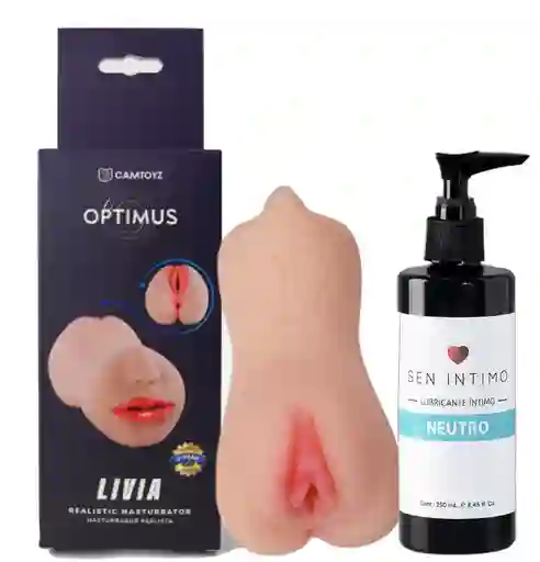 Masturbador Livia Con Lubricante Neutro 250ml
