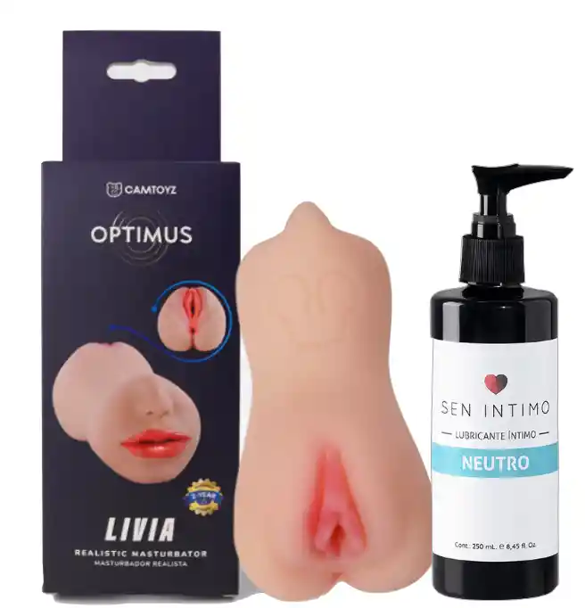 Masturbador Livia Con Lubricante Neutro 250ml