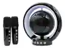Parlante Portátil Ys-119 Bluetooth Rgb Karaoke 2 Micrófonos
