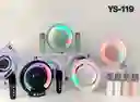Parlante Portátil Ys-119 Bluetooth Rgb Karaoke 2 Micrófonos