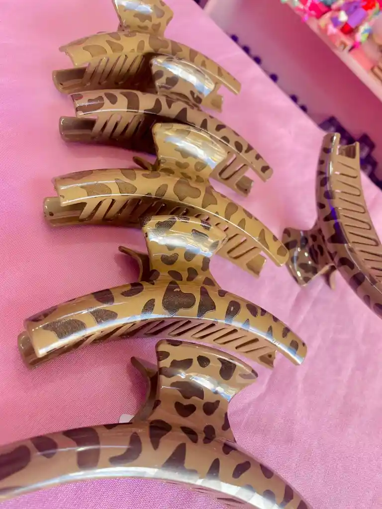 🐆 Pinza De Cabello Mediana – Estilo Animal Print (leopardo)