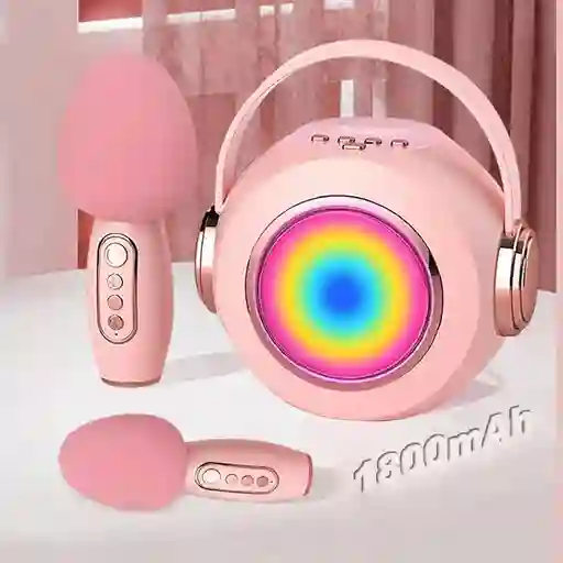 Kit Parlante Karaoke + Micrófono Bluetooth Para Niños