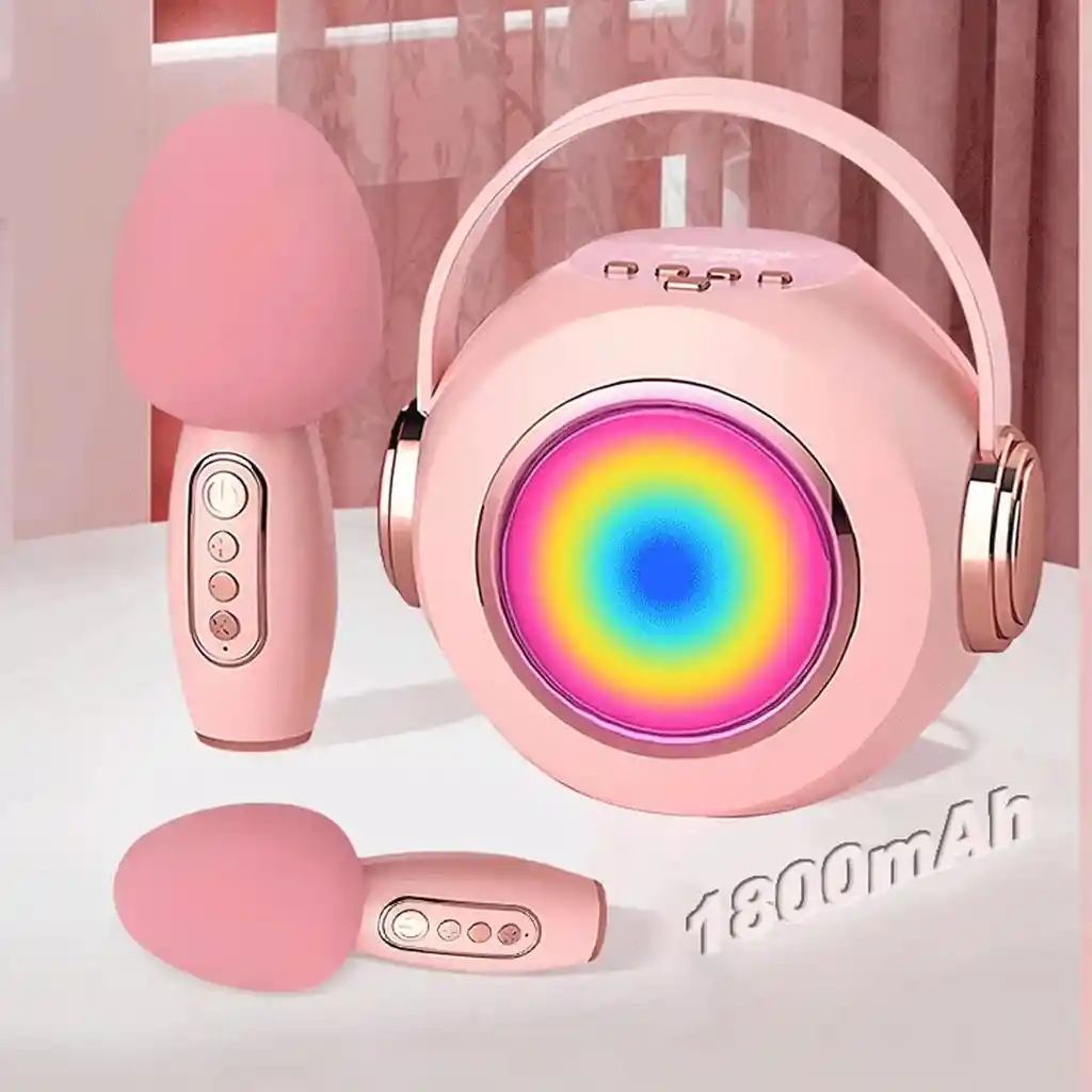 Kit Parlante Karaoke + Micrófono Bluetooth Para Niños