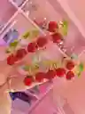 🍒 Mini Pinza De Cabello – Diseño De Cereza Con Detalles Dorados