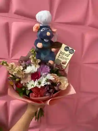 Bouquet + Peluche + Chocolatina