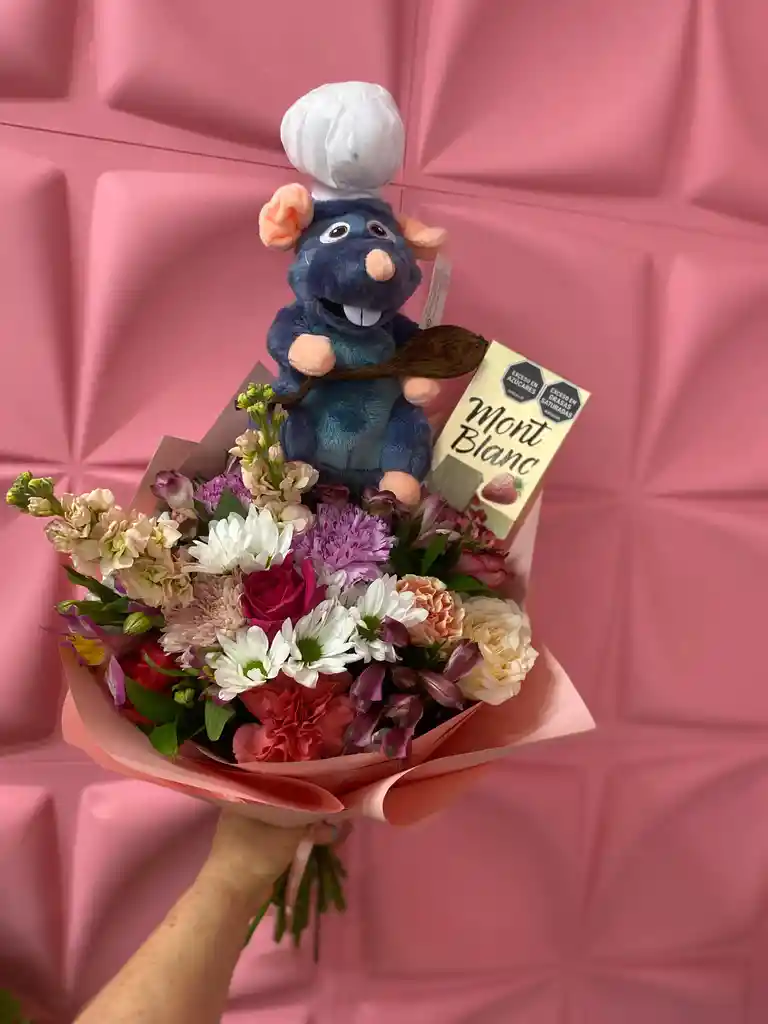 Bouquet + Peluche + Chocolatina