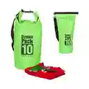 Bolso Impermeable Ocean Pack 10 Litros Z04 Color Verde