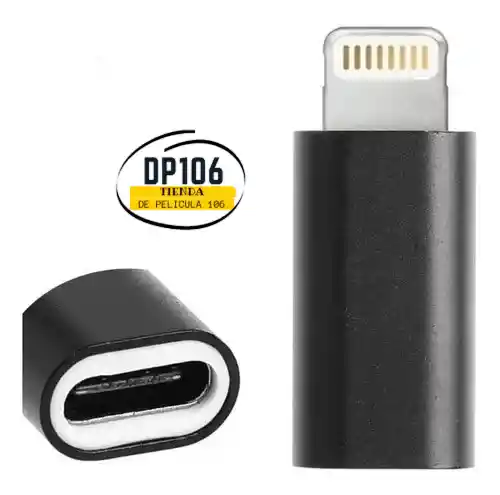 Adaptador Tipo C A (lighting) Para Iphone Solo Carga
