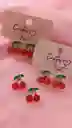 🍒 Aretes Fantasía Fina – Modelo Cereza Glam 🍒