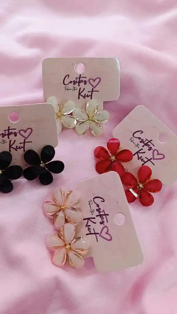 🌸 Aretes Florales Fantasía Fina – Delicadeza En Cada Pétalo 🌸