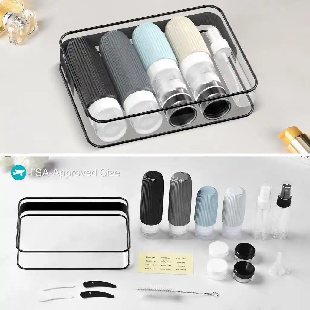 Kit Botellas Silicona Viajes - Unidad