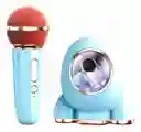 Mini Parlante Con Karaoke Para Niños Con Bluetooth Y Luz Rgb