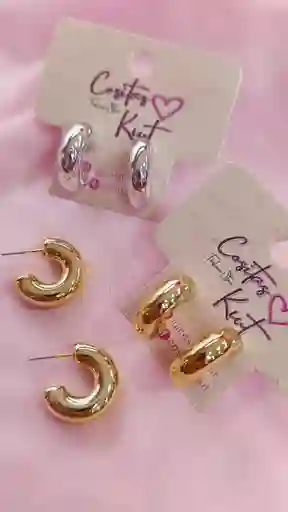 ✨ Aretes Chunky – Fantasía Fina Que Impacta 💥💖