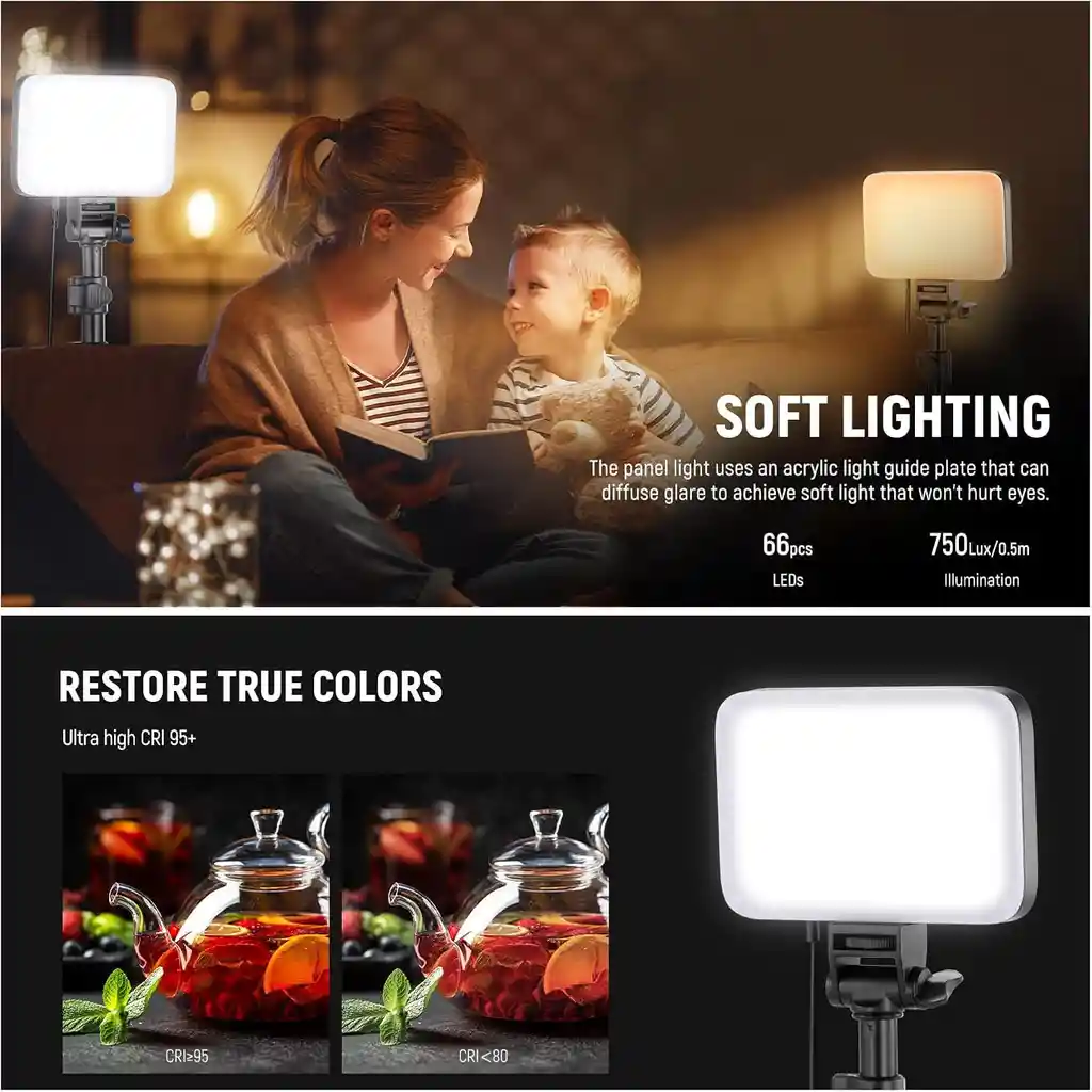 Luces Led Iluminacion Para Fotografía Profesional Luz 7600k