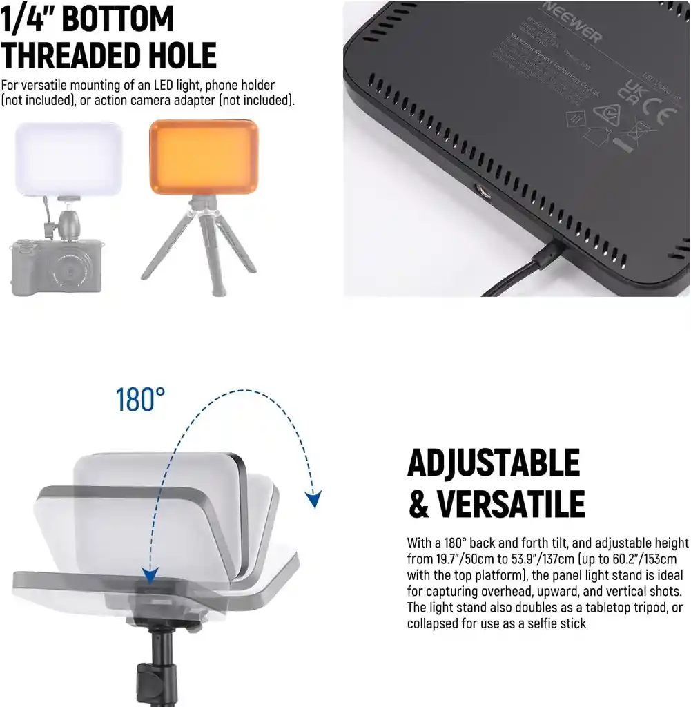 Luces Led Iluminacion Para Fotografía Profesional Luz 7600k