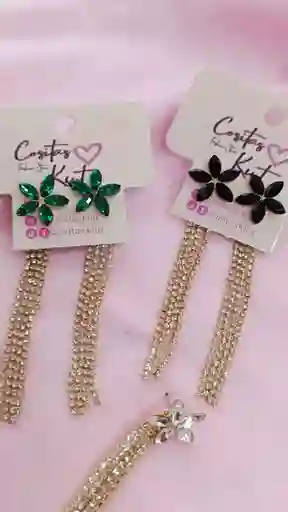 💚 Aretes "reina Glow" – Fantasía Fina Con Poder Y Glam 💚🖤
