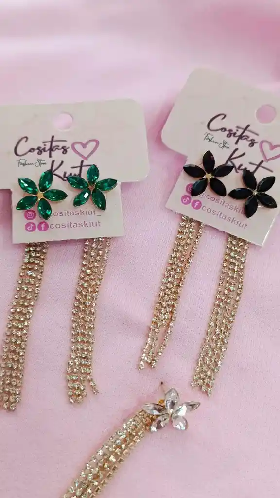 💚 Aretes "reina Glow" – Fantasía Fina Con Poder Y Glam 💚🖤
