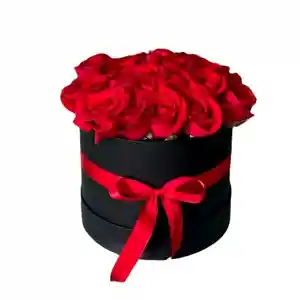 Arreglo Floral 20 Rosas Rojas En Caja Redonda