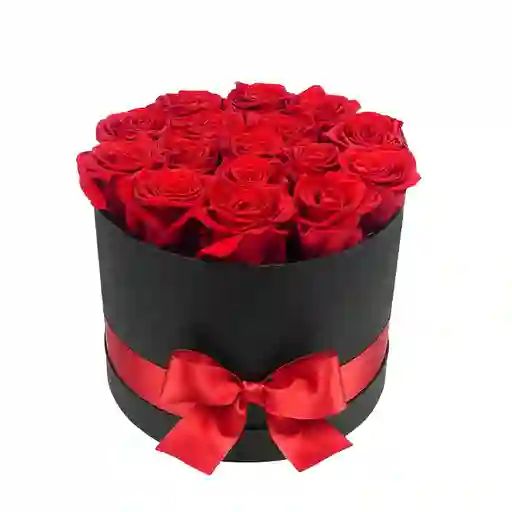 Arreglo Floral 20 Rosas Rojas En Caja Redonda