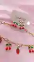 🍒✨ Set Cerezas – Collar + Aretes