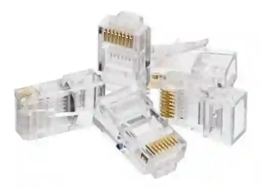 Conector De Red Plug Rj45 Cat 5e X 100 Unidades