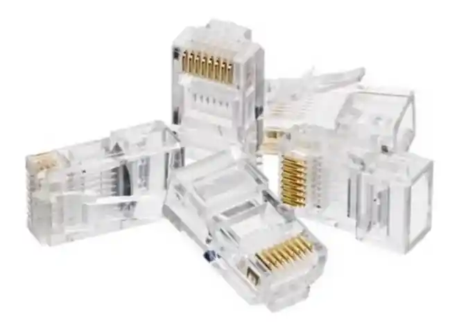Conector De Red Plug Rj45 Cat 5e X 100 Unidades