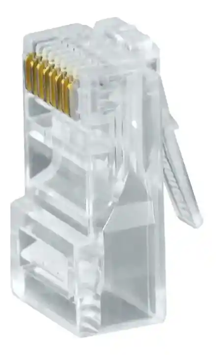 Conector De Red Plug Rj45 Cat 5e X 100 Unidades