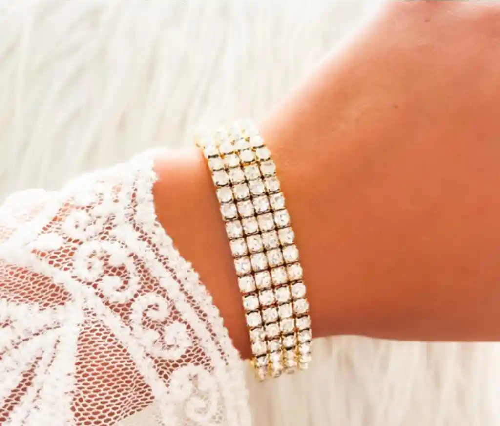 💎 Pulsera Brillante De Fantasía Fina