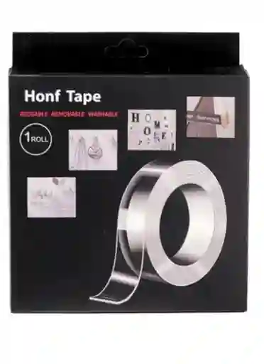 Cinta Doble Faz Adhesiva Silicona Multiusos Reutilizable 5mt