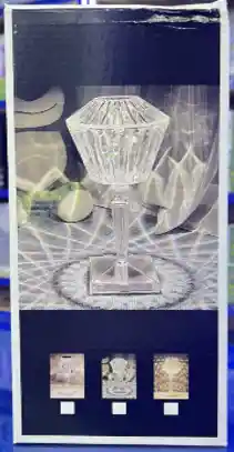 Lampara De Mesa Con Diseño De Diamante