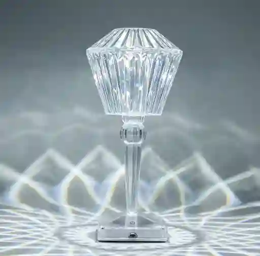 Lampara De Mesa Con Diseño De Diamante