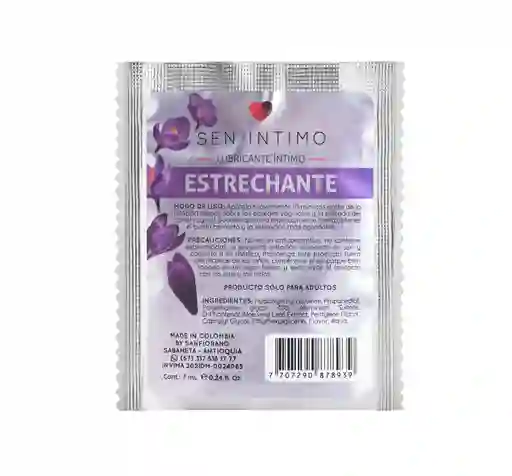 Lubricante Intimo Estrechante Sachet 7ml Sen Intimo