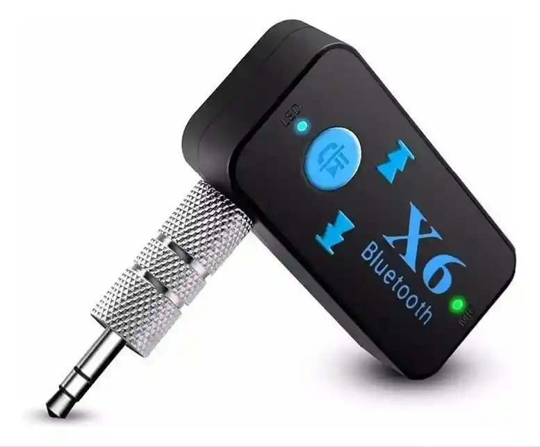 Bluetooth Carro Plug 3.5 Stereo Micrófono Lector De Micro Sd