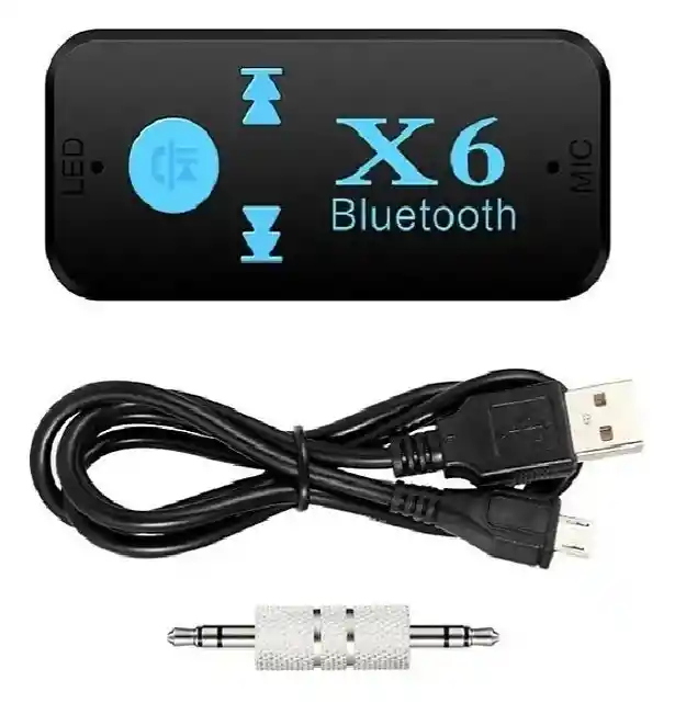 Bluetooth Carro Plug 3.5 Stereo Micrófono Lector De Micro Sd