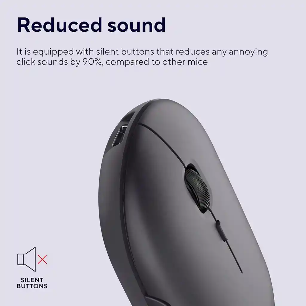 Mouse Inalambrico Bluetooth Recargable Delgado Win, Mac,andr