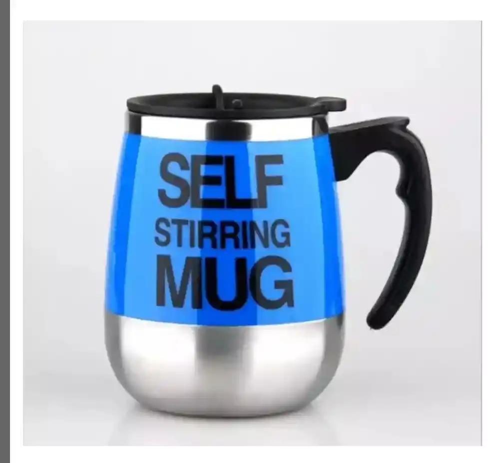 Vaso Taza Pocillo Mezclador Elèctrico Mug Cafe 400ml Color Azul Oscuro