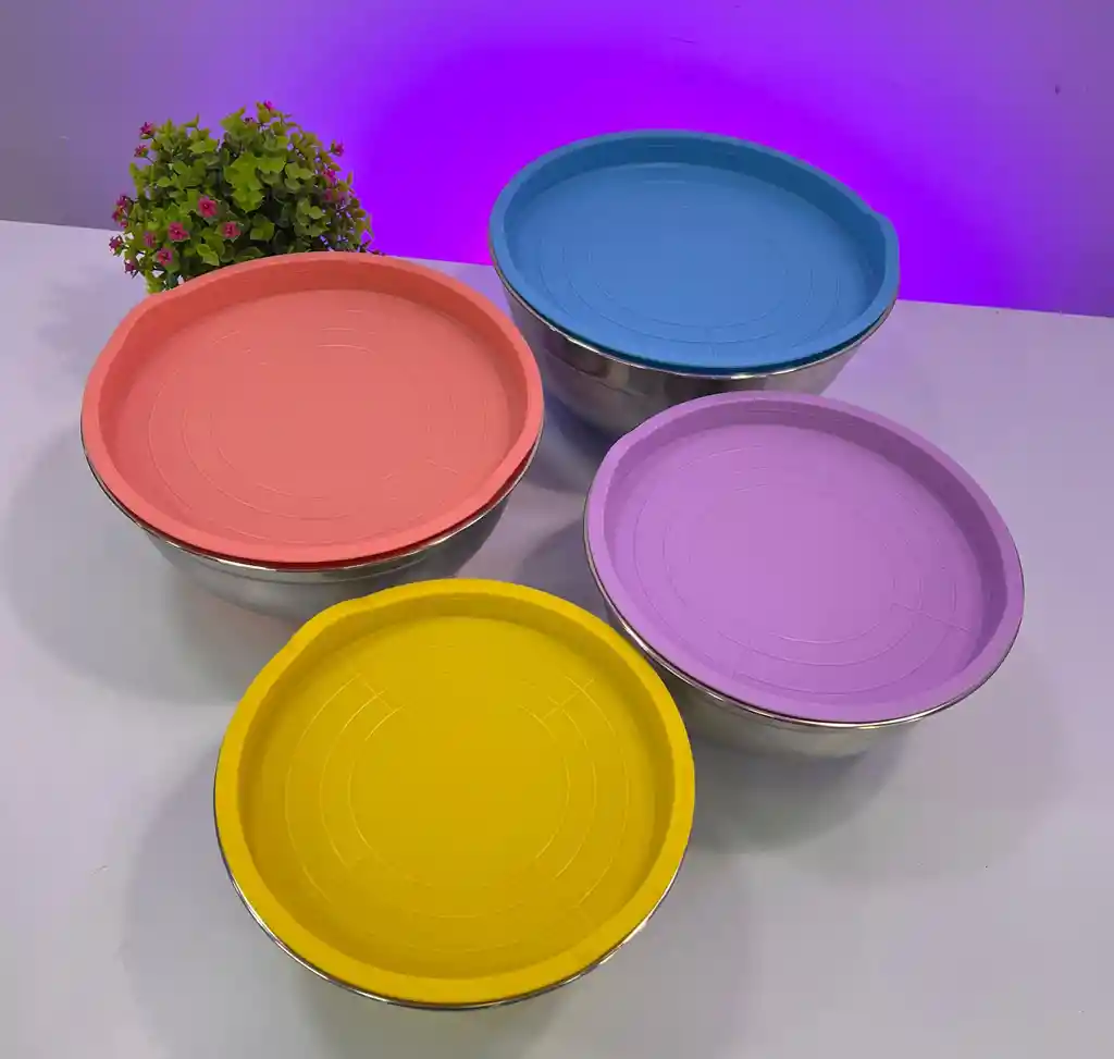 Set De Bolw Metalico X4 Colores