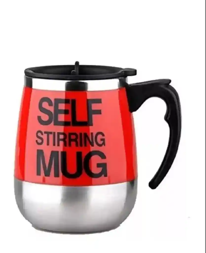 Vaso Taza Pocillo Mezclador Elèctrico Mug Cafe 400ml Color Rojo